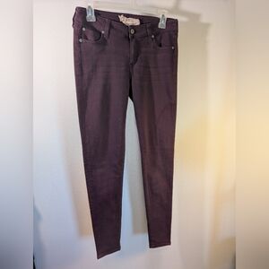 Altar'd State Winetaste Ziggy Skinny Jeans • Dark Academia • Jewel Tone • 28/7
